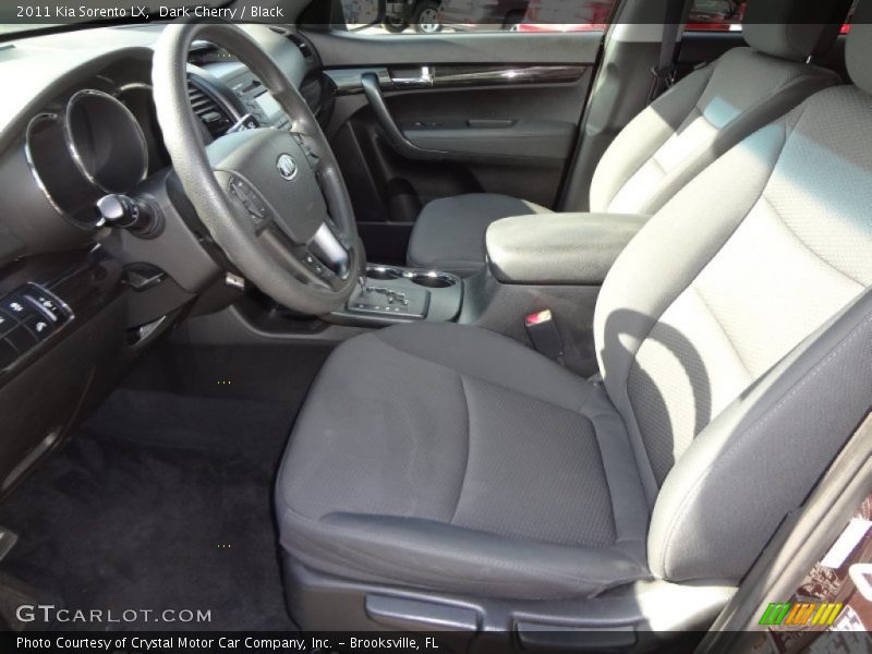 Dark Cherry / Black 2011 Kia Sorento LX