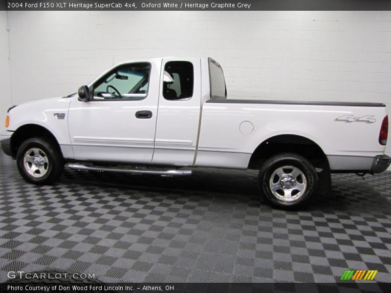 Oxford White / Heritage Graphite Grey 2004 Ford F150 XLT Heritage SuperCab 4x4