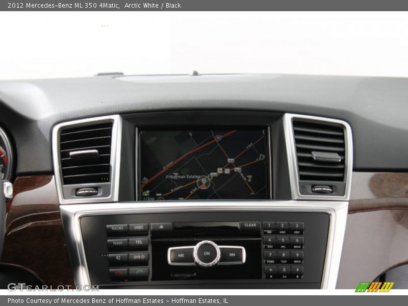 Arctic White / Black 2012 Mercedes-Benz ML 350 4Matic