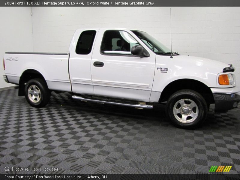 Oxford White / Heritage Graphite Grey 2004 Ford F150 XLT Heritage SuperCab 4x4