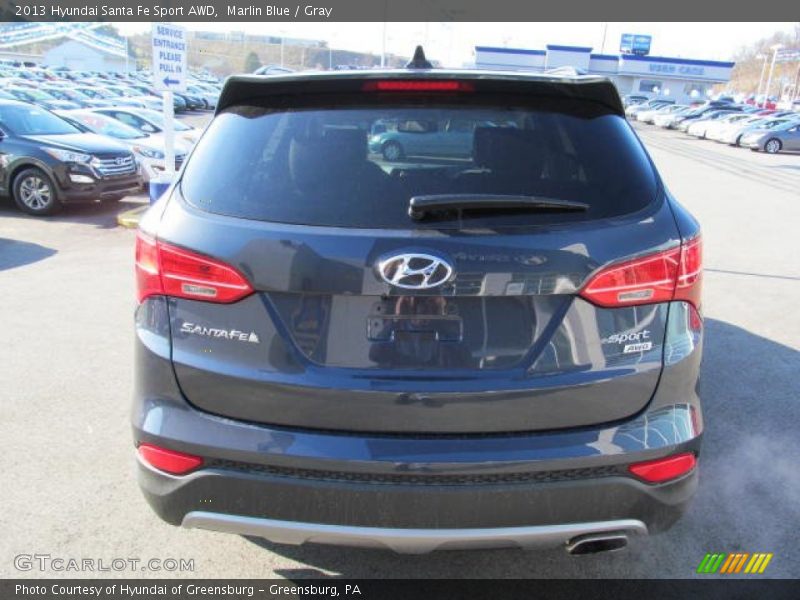 Marlin Blue / Gray 2013 Hyundai Santa Fe Sport AWD