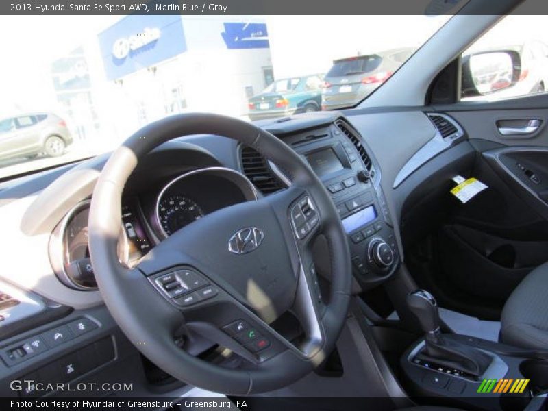 Marlin Blue / Gray 2013 Hyundai Santa Fe Sport AWD
