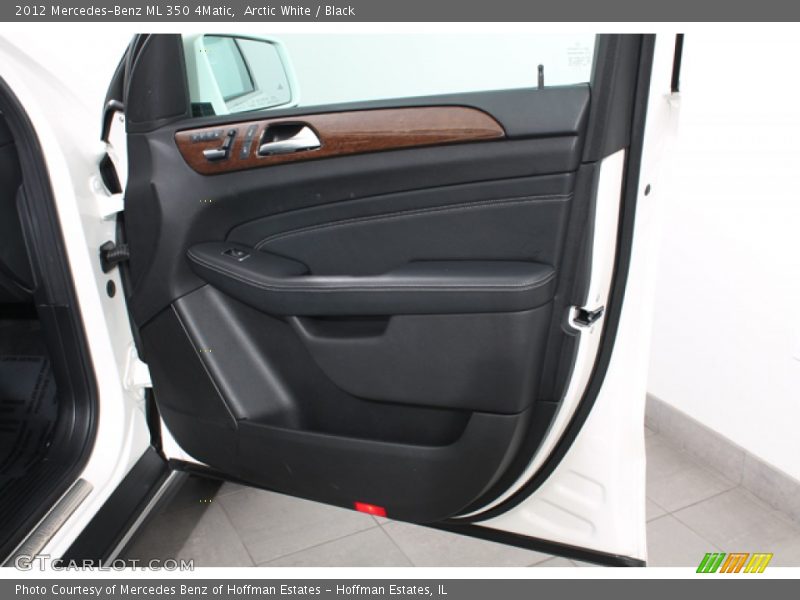 Arctic White / Black 2012 Mercedes-Benz ML 350 4Matic