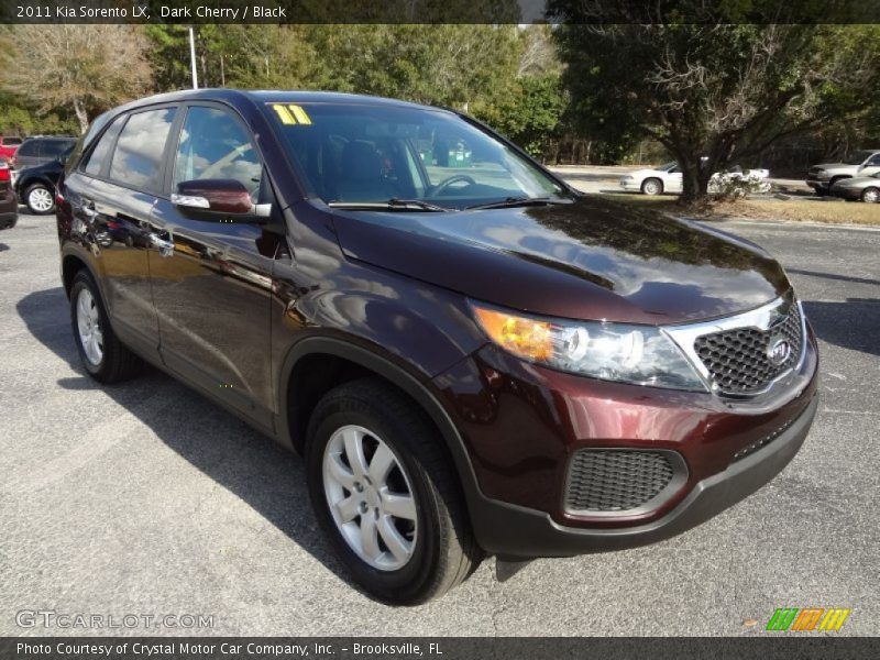 Dark Cherry / Black 2011 Kia Sorento LX