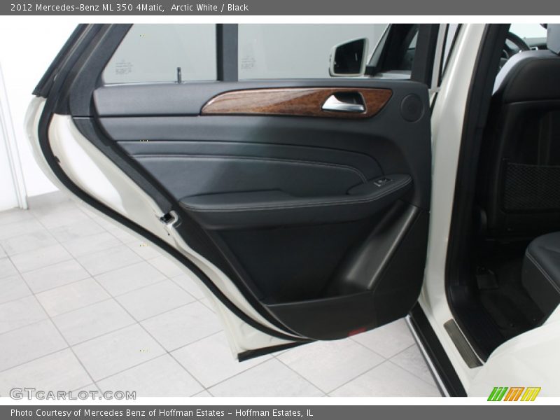 Arctic White / Black 2012 Mercedes-Benz ML 350 4Matic