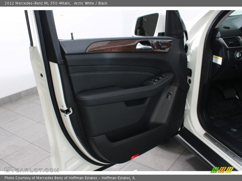 Arctic White / Black 2012 Mercedes-Benz ML 350 4Matic
