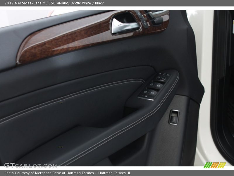 Arctic White / Black 2012 Mercedes-Benz ML 350 4Matic