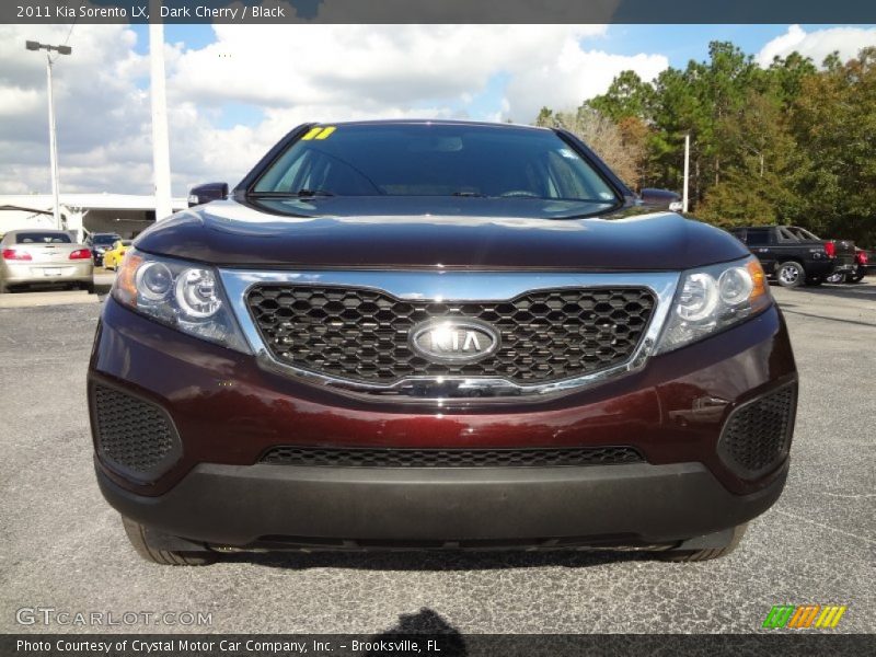 Dark Cherry / Black 2011 Kia Sorento LX