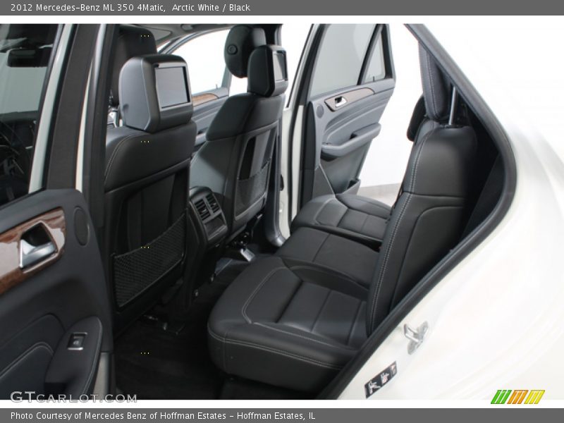 Arctic White / Black 2012 Mercedes-Benz ML 350 4Matic