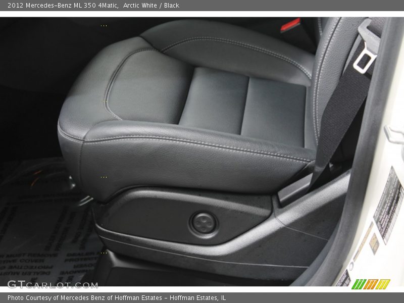 Arctic White / Black 2012 Mercedes-Benz ML 350 4Matic