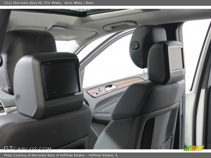 Arctic White / Black 2012 Mercedes-Benz ML 350 4Matic