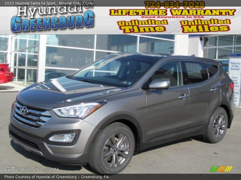 Mineral Gray / Gray 2013 Hyundai Santa Fe Sport