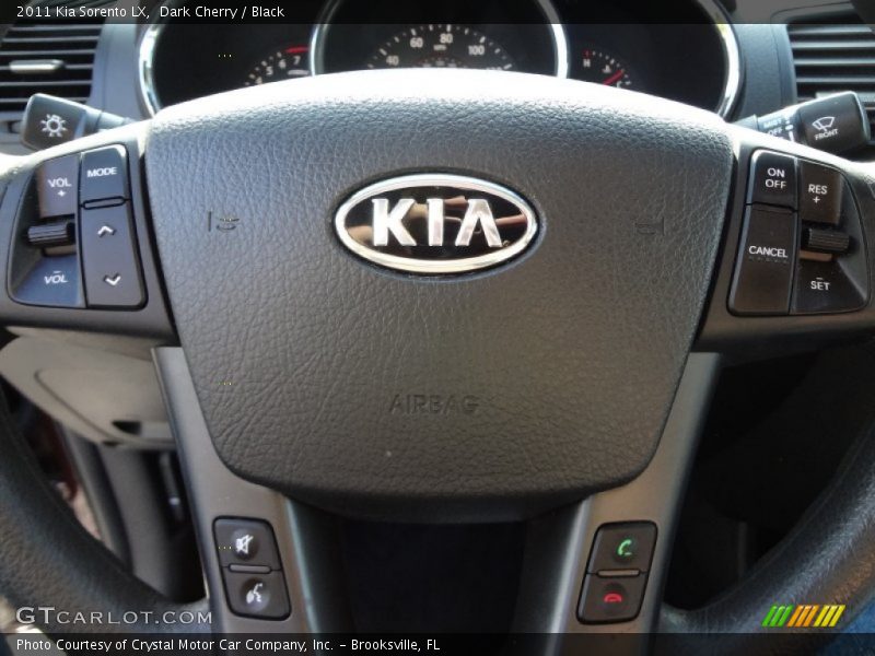 Dark Cherry / Black 2011 Kia Sorento LX