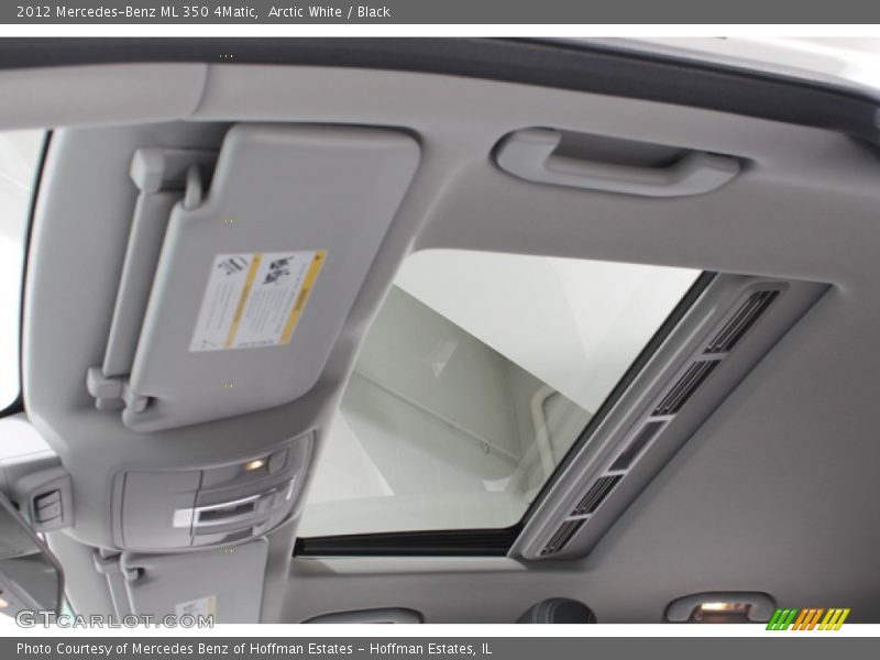 Arctic White / Black 2012 Mercedes-Benz ML 350 4Matic