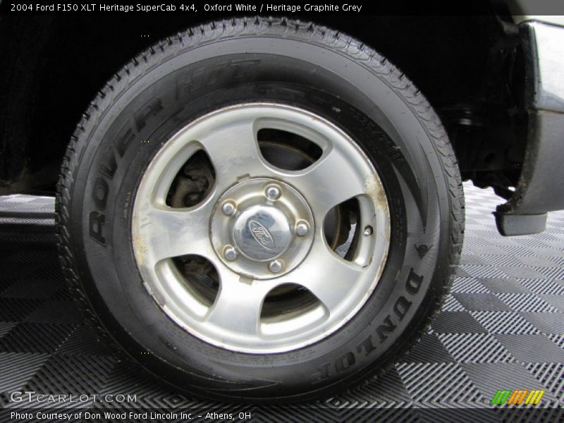 Oxford White / Heritage Graphite Grey 2004 Ford F150 XLT Heritage SuperCab 4x4