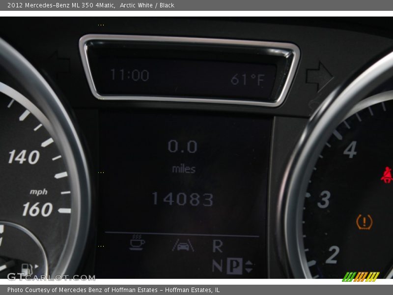 Arctic White / Black 2012 Mercedes-Benz ML 350 4Matic