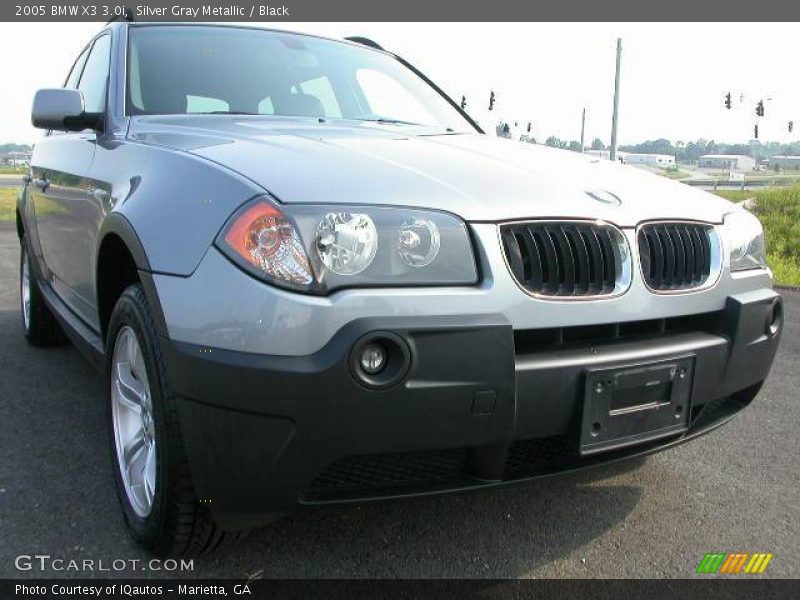Silver Gray Metallic / Black 2005 BMW X3 3.0i