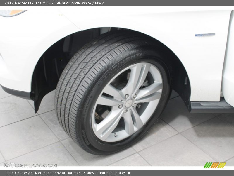 Arctic White / Black 2012 Mercedes-Benz ML 350 4Matic