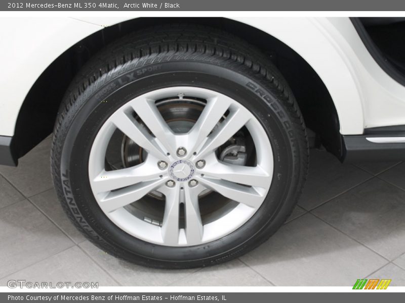 Arctic White / Black 2012 Mercedes-Benz ML 350 4Matic