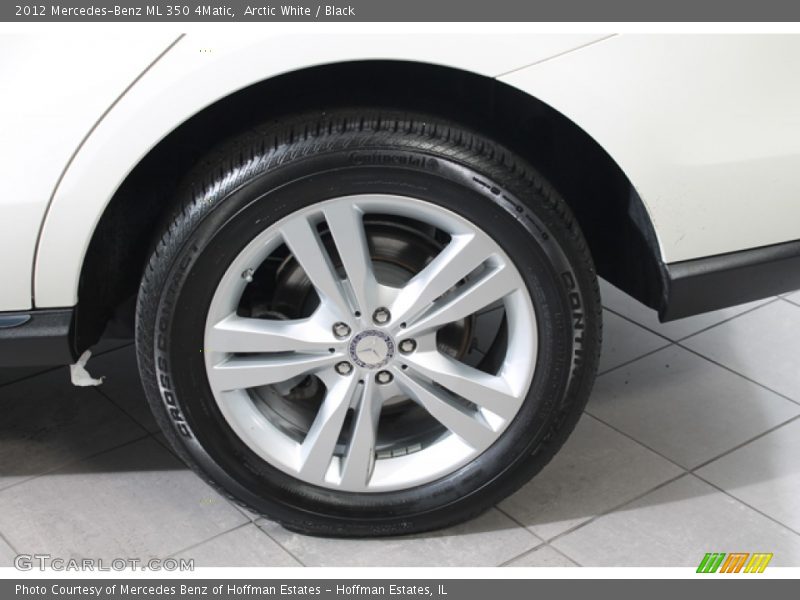 Arctic White / Black 2012 Mercedes-Benz ML 350 4Matic