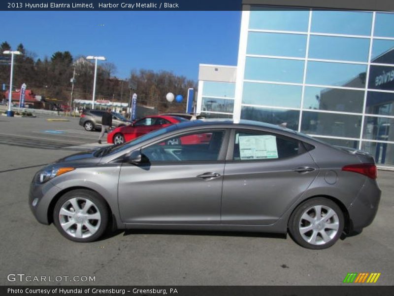 Harbor Gray Metallic / Black 2013 Hyundai Elantra Limited