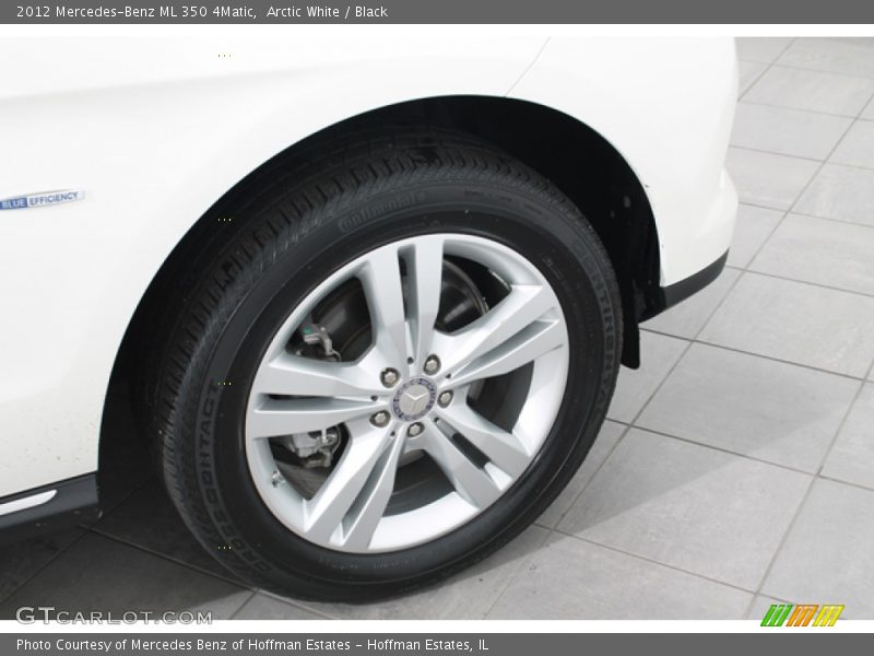 Arctic White / Black 2012 Mercedes-Benz ML 350 4Matic
