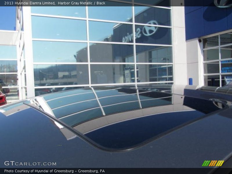 Harbor Gray Metallic / Black 2013 Hyundai Elantra Limited