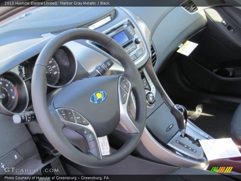 Harbor Gray Metallic / Black 2013 Hyundai Elantra Limited