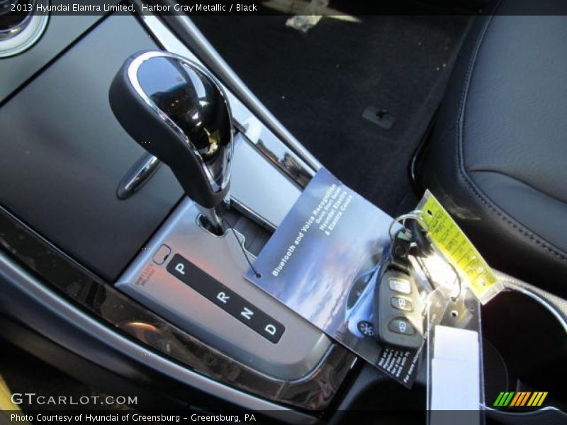 Harbor Gray Metallic / Black 2013 Hyundai Elantra Limited