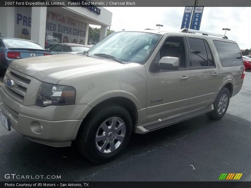 Pueblo Gold Metallic / Charcoal Black 2007 Ford Expedition EL Limited