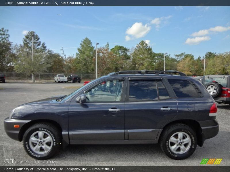 Nautical Blue / Gray 2006 Hyundai Santa Fe GLS 3.5