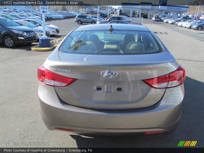 Desert Bronze / Beige 2013 Hyundai Elantra GLS