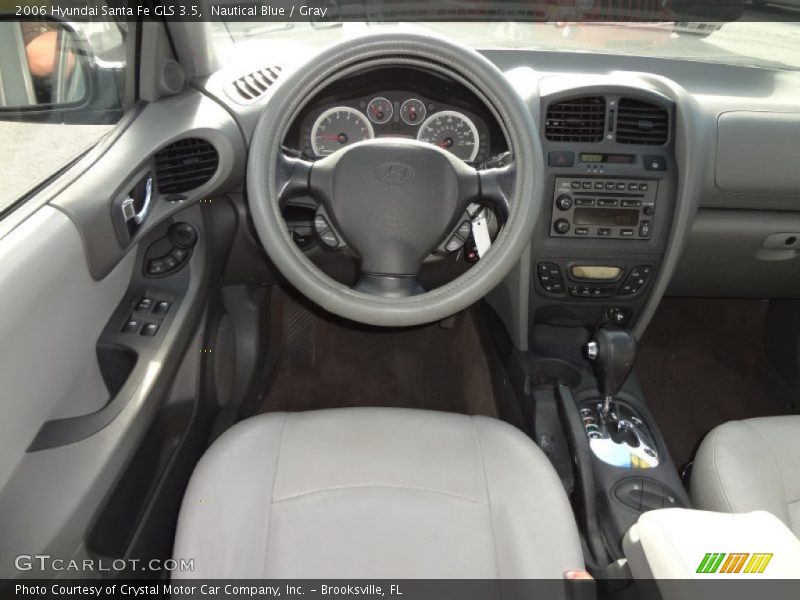 Nautical Blue / Gray 2006 Hyundai Santa Fe GLS 3.5