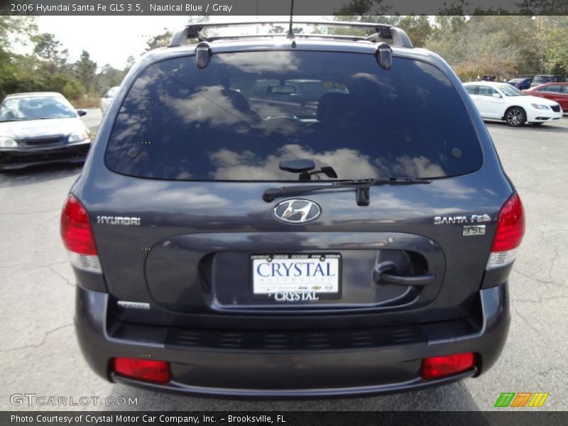Nautical Blue / Gray 2006 Hyundai Santa Fe GLS 3.5