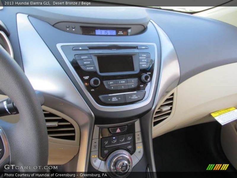 Desert Bronze / Beige 2013 Hyundai Elantra GLS