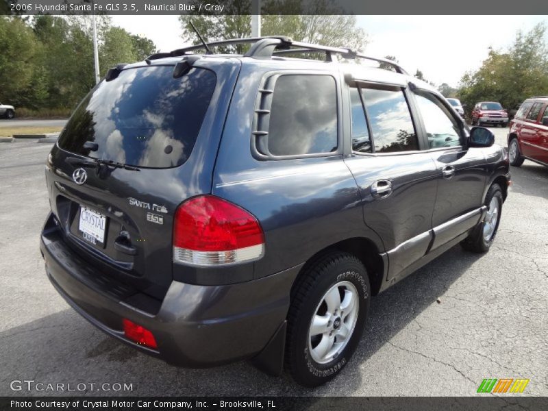 Nautical Blue / Gray 2006 Hyundai Santa Fe GLS 3.5