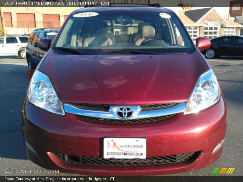 Salsa Red Pearl / Taupe 2006 Toyota Sienna Limited AWD