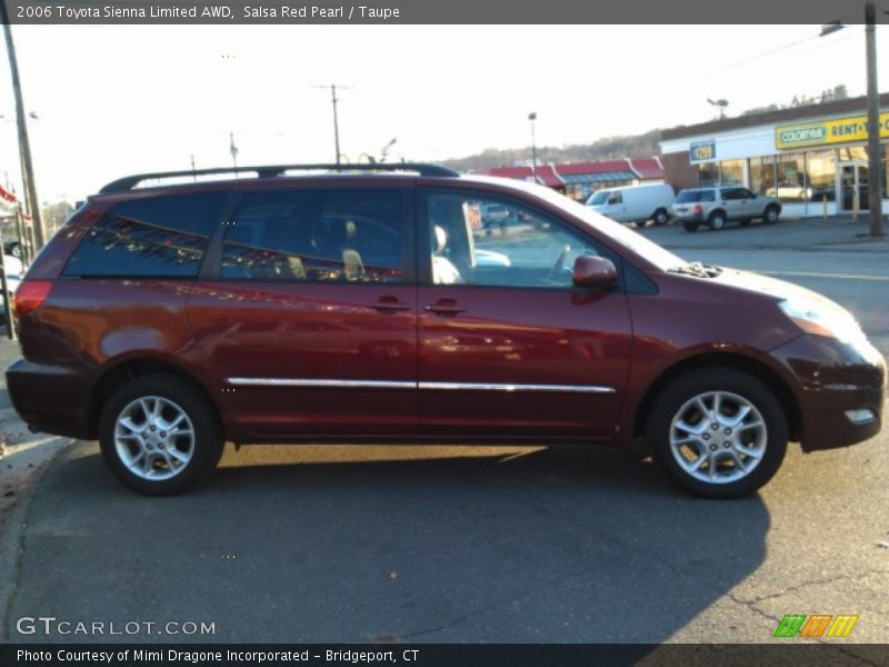 Salsa Red Pearl / Taupe 2006 Toyota Sienna Limited AWD