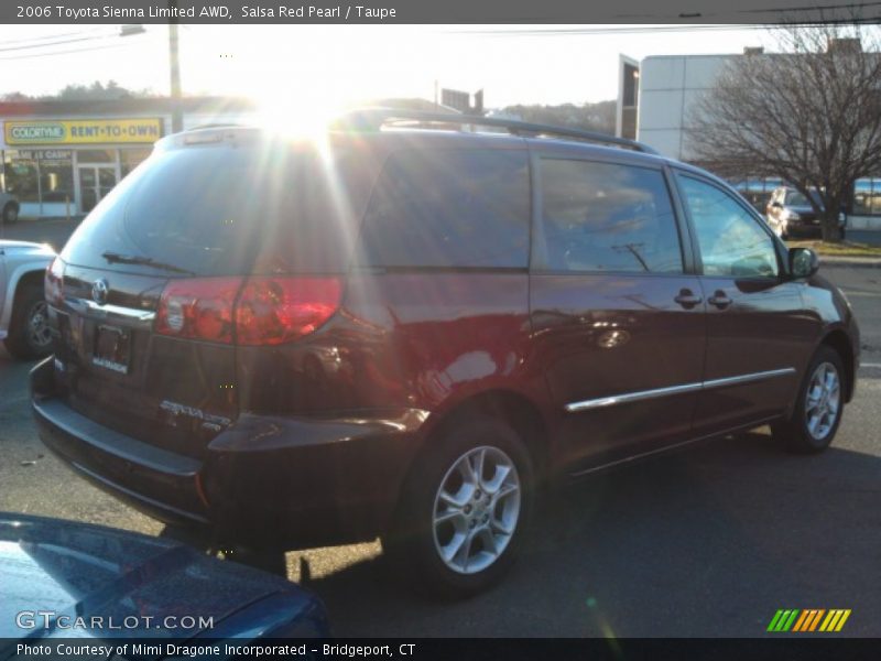 Salsa Red Pearl / Taupe 2006 Toyota Sienna Limited AWD