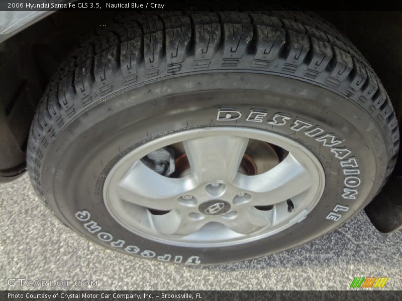 Nautical Blue / Gray 2006 Hyundai Santa Fe GLS 3.5