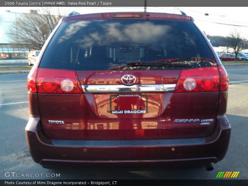 Salsa Red Pearl / Taupe 2006 Toyota Sienna Limited AWD