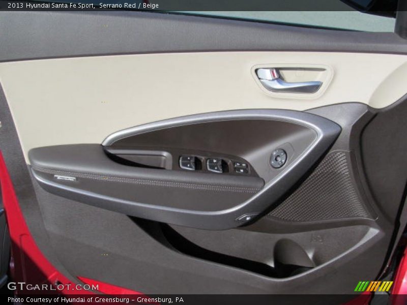Serrano Red / Beige 2013 Hyundai Santa Fe Sport