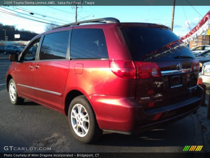 Salsa Red Pearl / Taupe 2006 Toyota Sienna Limited AWD