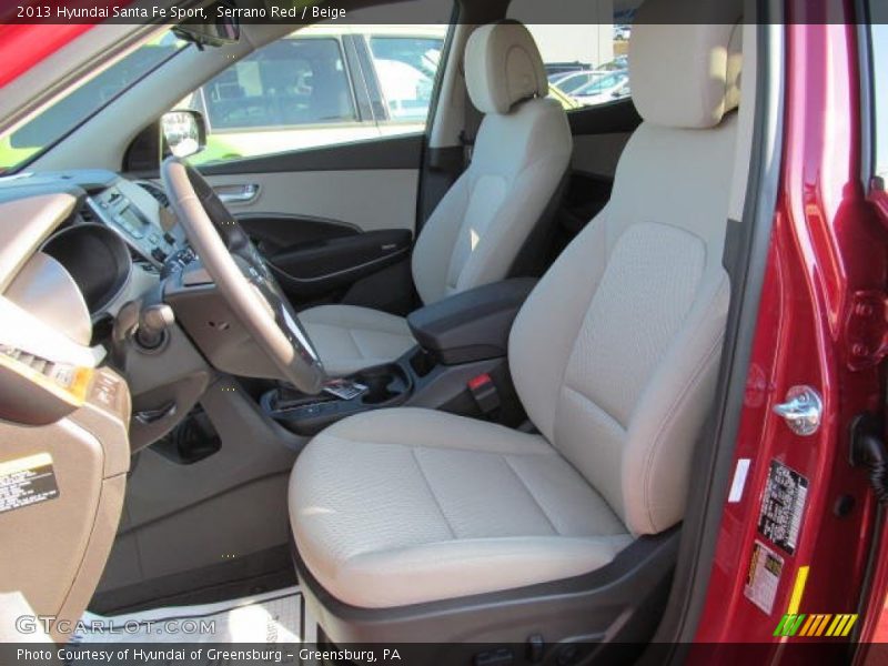 Serrano Red / Beige 2013 Hyundai Santa Fe Sport