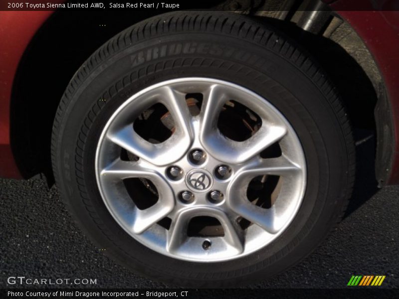 Salsa Red Pearl / Taupe 2006 Toyota Sienna Limited AWD