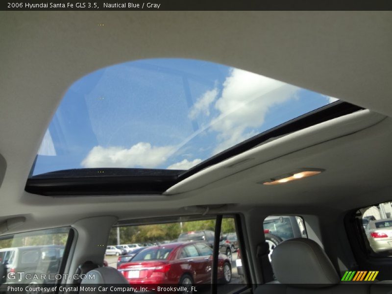 Nautical Blue / Gray 2006 Hyundai Santa Fe GLS 3.5