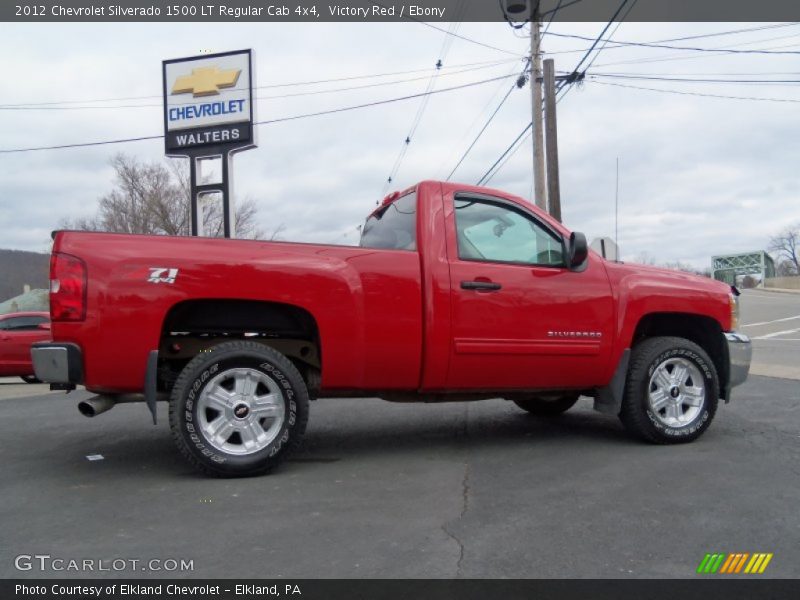 Victory Red / Ebony 2012 Chevrolet Silverado 1500 LT Regular Cab 4x4