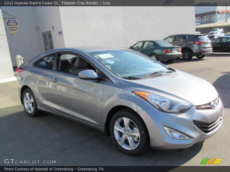 Titanium Gray Metallic / Gray 2013 Hyundai Elantra Coupe GS