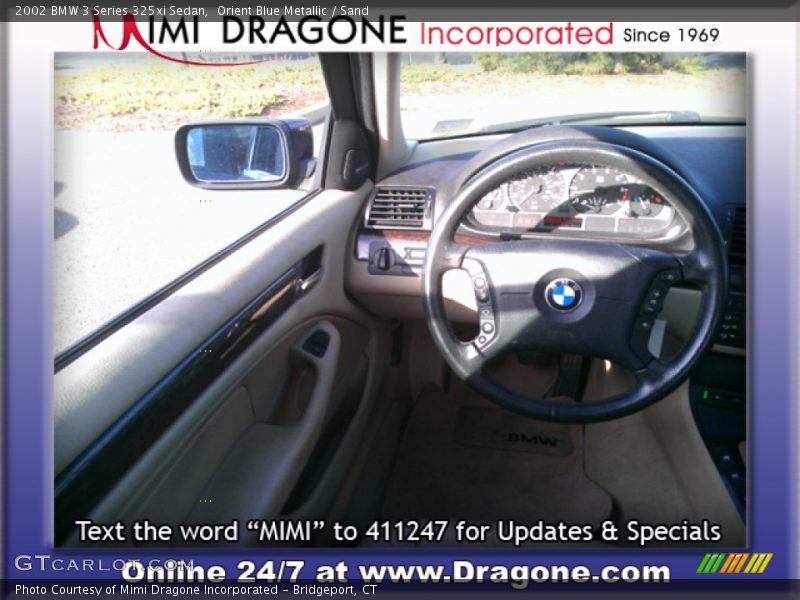 Orient Blue Metallic / Sand 2002 BMW 3 Series 325xi Sedan