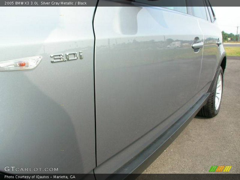 Silver Gray Metallic / Black 2005 BMW X3 3.0i